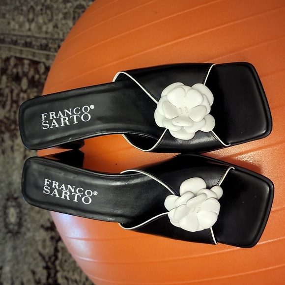 FRANKO SARTO WOMENS HEELS SLIDES SIZE 7.5 - Picture 2 of 8